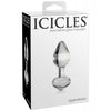 Cargue la imagen en el visor de la galería, Tapón Anal de Vidrio Soplo a Mano Icicles No. 44 - Transparente