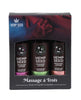 Load image into Gallery viewer, Earthly Body Massage Lotion Trio 2 Oz Isle Skinny Naked