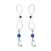 Cargue la imagen en el visor de la galería, Bijoux de Nip Halos para pezones con encanto de luna y estrella - Azul/Claro