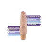 Load image into Gallery viewer, Blush Dr. Skin Vibe 7 Inch Dong Realistic Veiny Shaft Waterproof Vibrator Beige