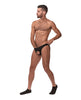 Cargue la imagen en el visor de la galería, Male Power Nylon Spandex Pouchless Brief Black O/S