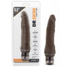 Load image into Gallery viewer, Dr Skin Mr Skin Vibe 7 Chocolate Vibrating Dildo Waterproof