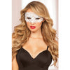Cargue la imagen en el visor de la galería, Lace Eye Mask With Satin Ribbon Ties White One Size