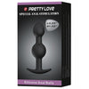 Cargue la imagen en el visor de la galería, Pretty Love 4.05" Silicone Anal Plug w/Ball - Black