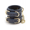 Load image into Gallery viewer, Bondage Couture Vinyl Wrist Cuff - Blue