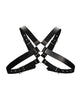Cargue la imagen en el visor de la galería, Shots Ouch Men's Large Buckle Harness - Black