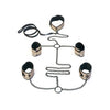 Load image into Gallery viewer, Spartacus Faux Leather Collar to Wrist & Ankle Restraints Bondage Kit w/Leash - Gold