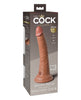 Φόρτωση εικόνας στο πρόγραμμα προβολής Gallery, King Cock Elite 7" Dual Density Silicone Cock - Tan