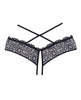 Carica l'immagine nel visualizzatore Galleria, Adore Crayzee Open Panty w/Criss Cross Waist Straps & Lace Black O/S