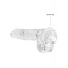 Lataa kuva gallerian katseluohjelmaan, Shots RealRock Realistic Crystal Clear 6" Dildo w/Balls - Transparent Clear