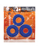Bild in den Galerie-Viewer laden, Oxballs Bonemaker 3 Pack Cockring Kit - Pool Blue