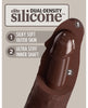 Cargue la imagen en el visor de la galería, King Cock Elite 7" Dual Density Silicone Cock - Brown