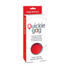 Charger l'image dans la visionneuse de la galerie, Boule de bâillon Quickie grande bouche rouge, dispositif de retenue pour jeu de bondage BDSM, ajustement confortable en silicone