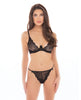 Load image into Gallery viewer, Staying In Bra Top & Thong Black M/L