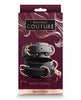 Carica l'immagine nel visualizzatore Galleria, Bondage Couture Wrist Cuffs Black Nickel Free Hardware All Synthetic Materials