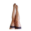 Cargue la imagen en el visor de la galería, Kixies Michelle Large Black Fishnet Thigh High Stockings