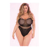 Carica l'immagine nel visualizzatore Galleria, Pass Accesso Totale Rossetto Rosa Bodystocking Nero 1X