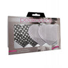 Bild in den Galerie-Viewer laden, Dark Angel Hearts Silver Pasties Pack of 2 Self Adhesive