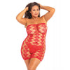 Φόρτωση εικόνας στο πρόγραμμα προβολής Gallery, Rene Rofe Queen of Hearts Tube Dress Red 1X-3X