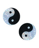 Cargue la imagen en el visor de la galería, Neva Nude Ying Yang Holographic Fun Pasties - Black/Silver O/S