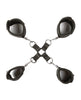 Load image into Gallery viewer, Sei Mio Hog Tied & Satisfied Hog Tie & Cuff Set - Black