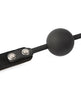 Load image into Gallery viewer, Sei Mio Strictly Come Quietly Soft Strap Silicone Ball Gage - Black