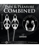 Load image into Gallery viewer, Master Series Tyrant Spiked Clover Nipple Clamps - Silver