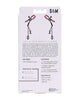 Load image into Gallery viewer, Sex & Mischief Ex's & Oh's Nipple Clamps - Red/Black