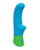 Charger l'image dans la visionneuse de la galerie, Rave Ridged-G Massager w/Rippled Shaft & Stimulator - Blue/Green