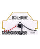 Load image into Gallery viewer, Sex & Mischief Ex's & Oh's Crystal Day Collar - Red/Black