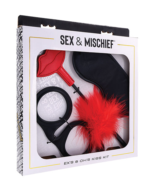 Încărcați imaginea în vizualizatorul Galerie, Sex & Mischief Ex's & Oh's Kiss Kit - Red/Black