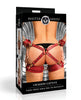 Indlæs billede i gallerifremviser, Master Series Crimson Captive Thigh, Wrist, Ankle Hog Tie Restraints - Red