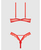Charger l'image dans la visionneuse de la galerie, Nadia Lace & Mesh Cutout Teddy - Grenadine Dark Orange XL