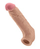 Cargue la imagen en el visor de la galería, Shaft Flexskin Liquid Silicone 8.8" Vibrating Sheath - Pine