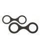 Indlæs billede i gallerifremviser, Sei Mio Handi Cuffs Super Strong Silicone Restraints - Large, Black
