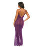 Load image into Gallery viewer, Katana Mesh & Eyelash Lace Gown - Purple L/XL