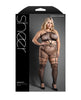 Load image into Gallery viewer, Sheer Unholy Gartered Bodystocking Dress Black Stockings