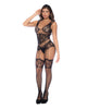 Load image into Gallery viewer, Fishnet Body Stocking w/Rhinestones (Thong not Included) - Black O/S