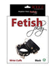 Carica l'immagine nel visualizzatore Galleria, Rouge Fetish Play Vegan Leather Wrist Cuffs - Black