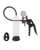 Cargue la imagen en el visor de la galería, Peak Magnified Gauged Penis Pump System w/Cock & Ball Ring - Black