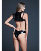 Încărcați imaginea în vizualizatorul Galerie, Allure Risque Lover, teddy din vinil cu aspect de latex și deschidere peek-a-boo - Negru LG