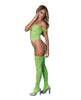 Indlæs billede i gallerifremviser, Seamless Strappy Body Stocking - Neon Green O/S