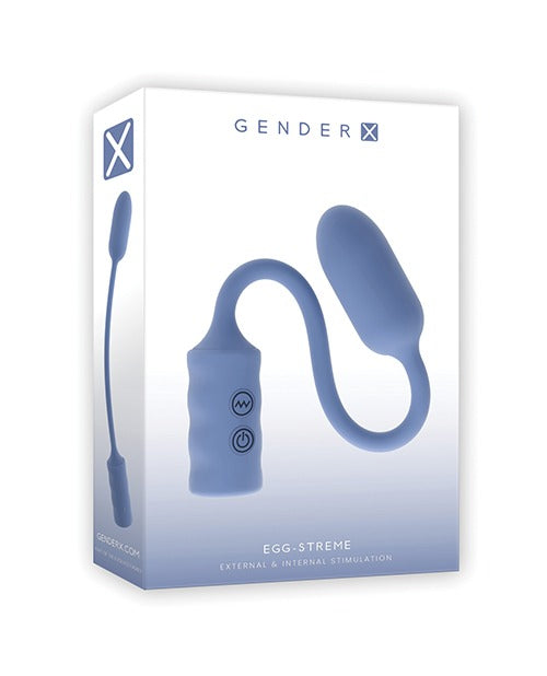 Load image into Gallery viewer, Super Flexible Silicone Vibrating Egg On Bendable Stick Blue Adult Pleasure
