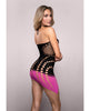 Załaduj obraz do przeglądarki galerii, Vixen Ready Or Not Ombre Knit Keyhole Halter Dress Black And Pink One Size