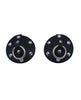 Cargue la imagen en el visor de la galería, Rouge Leather Studded Nipple Covers - Black