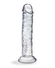 Load image into Gallery viewer, Blush Naturally Yours Glamor Sparkling Clear Dildo 7 Inch Length Glittery Pleasure Toy For Couples