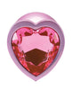 Load image into Gallery viewer, Booty Bling Jeweled Metal Anal Plug Medium Pink For Comfortable Fit