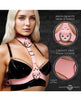 Bild in den Galerie-Viewer laden, Vixen Chest Harness For Women Pink Vegan Leather Adjustable Collar