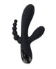 Cargue la imagen en el visor de la galería, Vibrador Selopa Triple Aces negro de triple eje con bolas anales