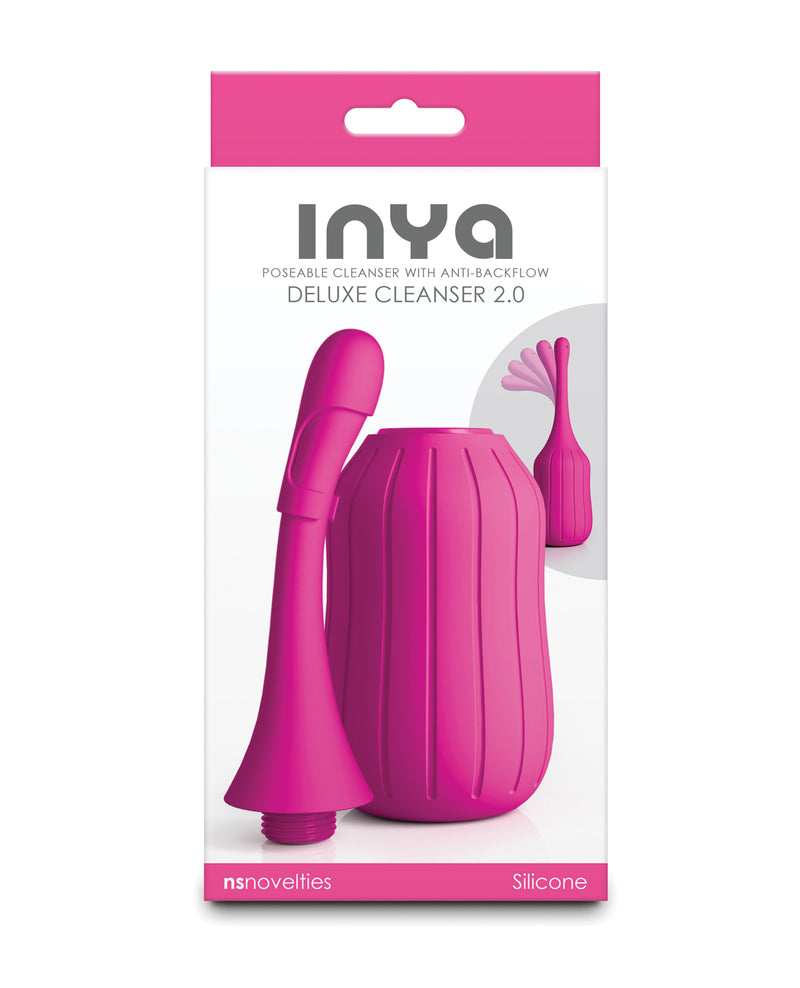 Indlæs billede i gallerifremviser, INYA pink intimrengøring med silikonepære med anti-tilbageløbsdesign